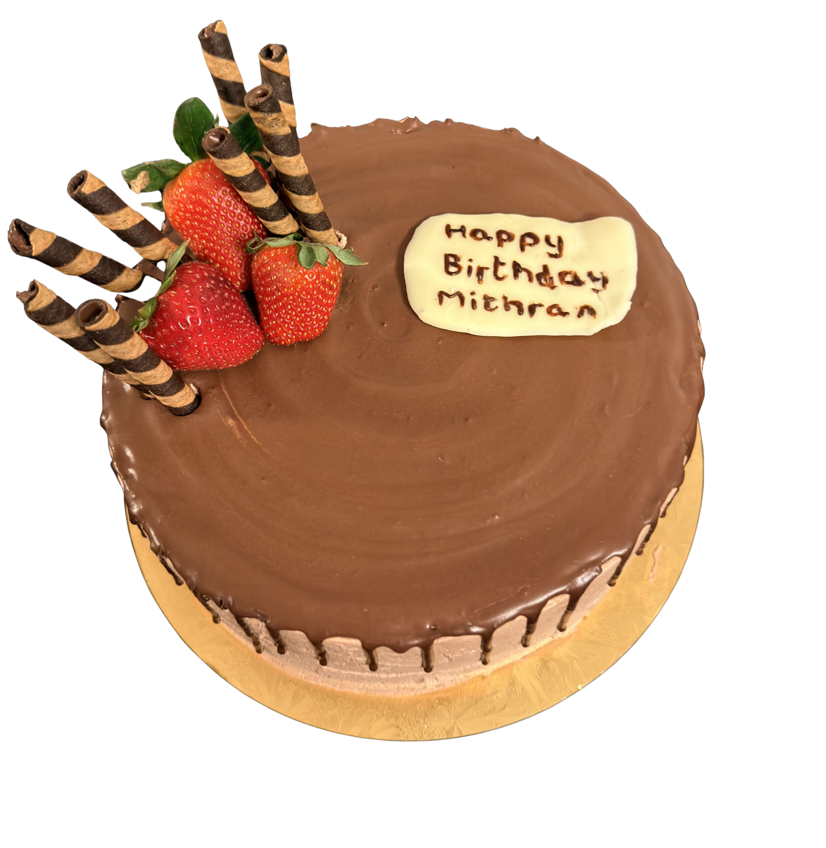 Custom homemade chocolate drip cake